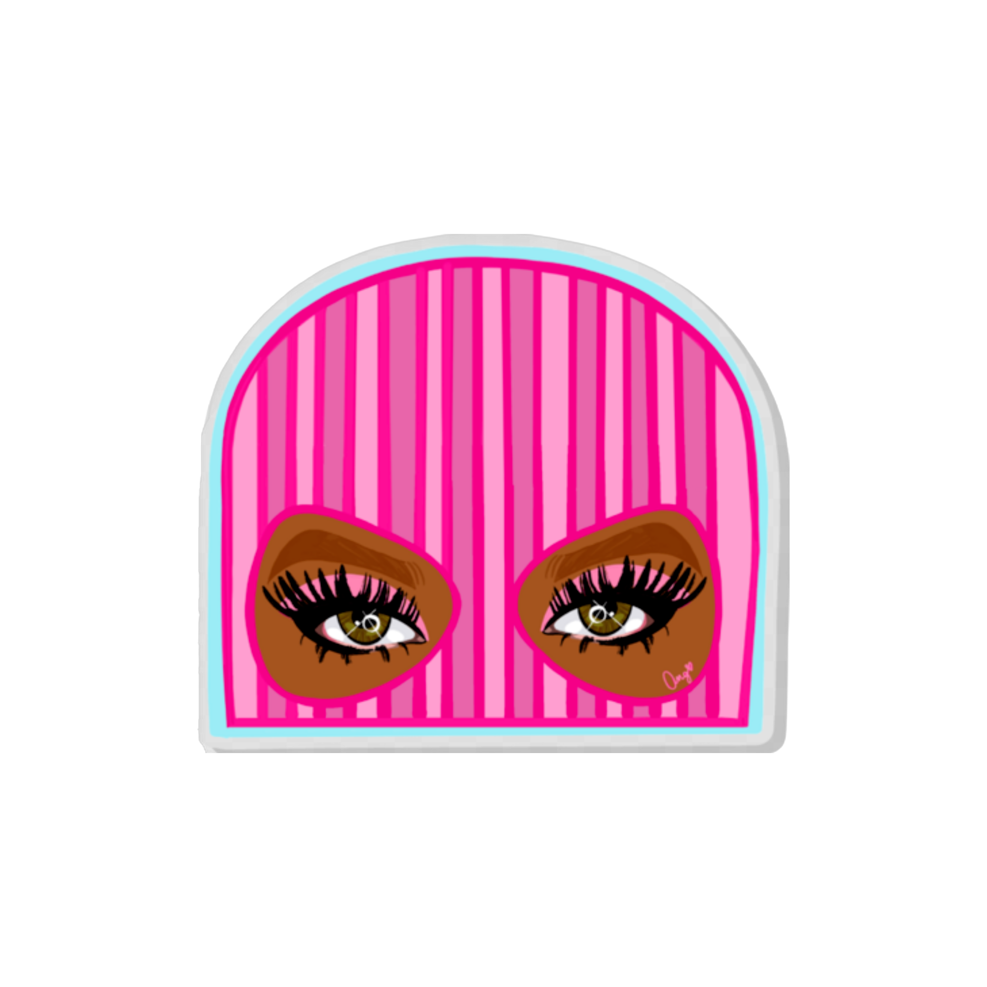 Pink Skully Pin