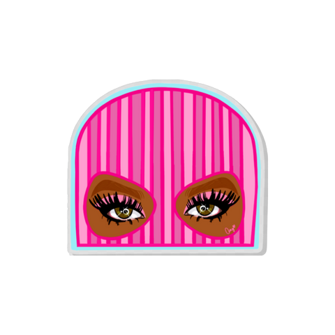 Pink Skully Pin