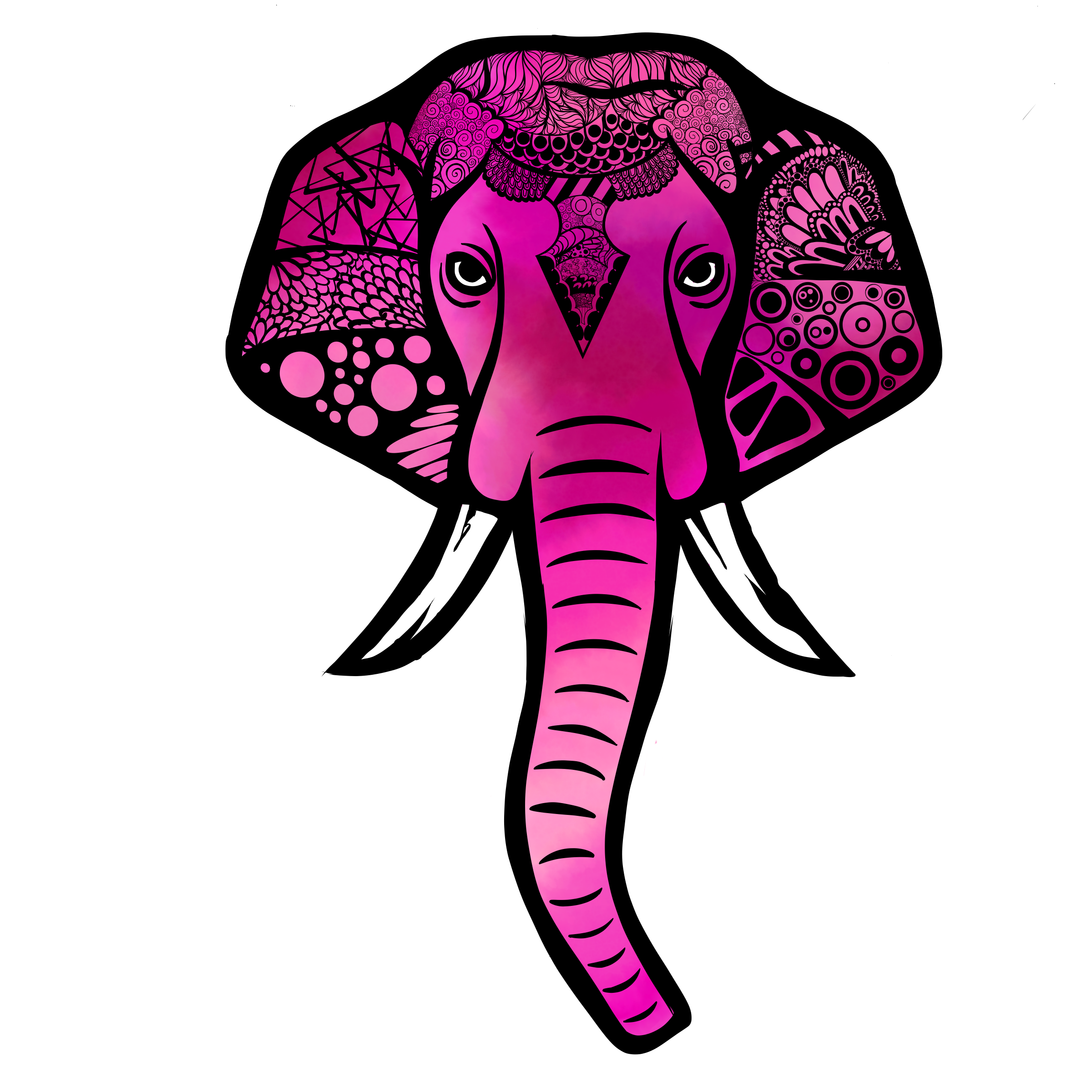 Pink Holo Elephant