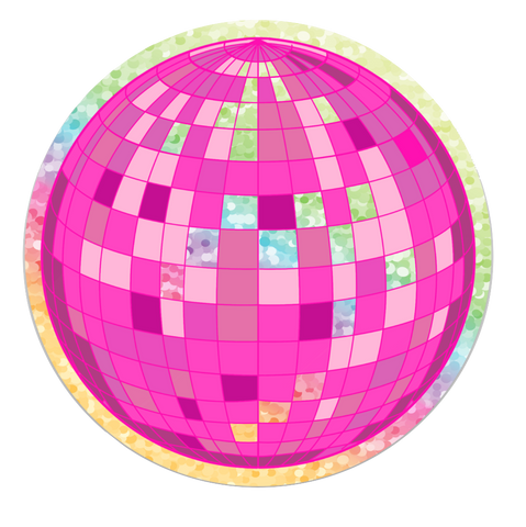 Glitter sticker of Disco ball DesignedbyAng