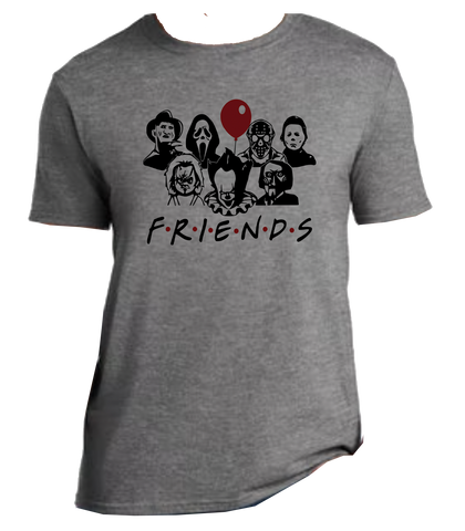 3XLGrey Slasher Friends tshirt DesignedbyAng