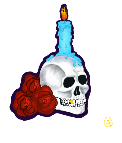  Skull and roses DesignedbyAng