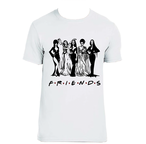 3XLwhite Spooky girl Friends t-shirt DesignedbyAng