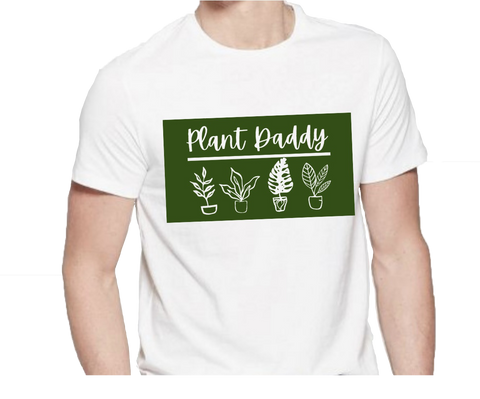 WhiteXXL Plant Daddy T-shirt DesignedbyAng