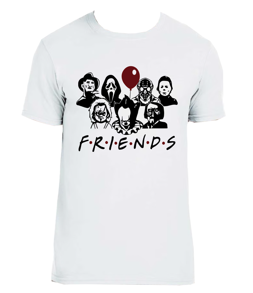 3XLWhite Slasher Friends tshirt DesignedbyAng